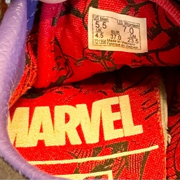 Size 5.5 VANS MARVEL The Avengers Captain America - Picture 6 of 8